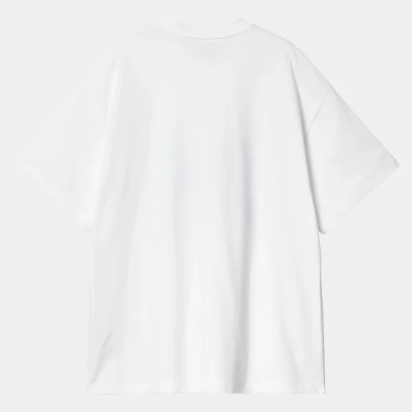 Carhartt WIP W' S/S Goo T-Shirt White / Blue Clearance