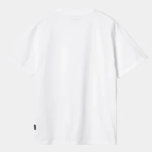 Carhartt WIP W' S/S Heart Train Pocket T-S White New