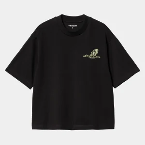 Carhartt WIP W' S/S Kainosho T-Shirt Black / Arctic Lime Best