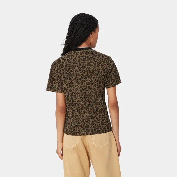 Carhartt WIP W' S/S Leo Pocket T-Shirt Camo Leo, Tamarind Sale