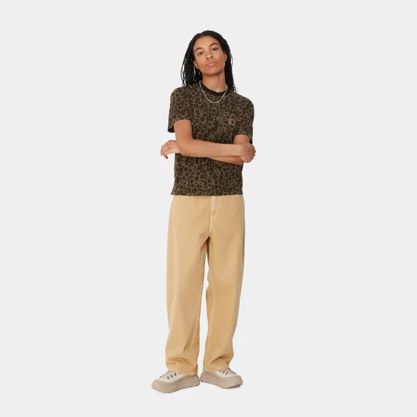 Carhartt WIP W' S/S Leo Pocket T-Shirt Camo Leo, Tamarind Sale