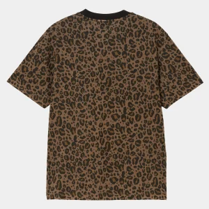 Carhartt WIP W' S/S Leo Pocket T-Shirt Camo Leo, Tamarind Sale