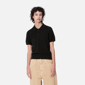 Carhartt WIP W' S/S Norlina Polo Black Shop