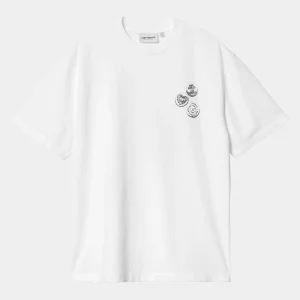 Carhartt WIP W' S/S Pins T-Shirt White / Black Cheap