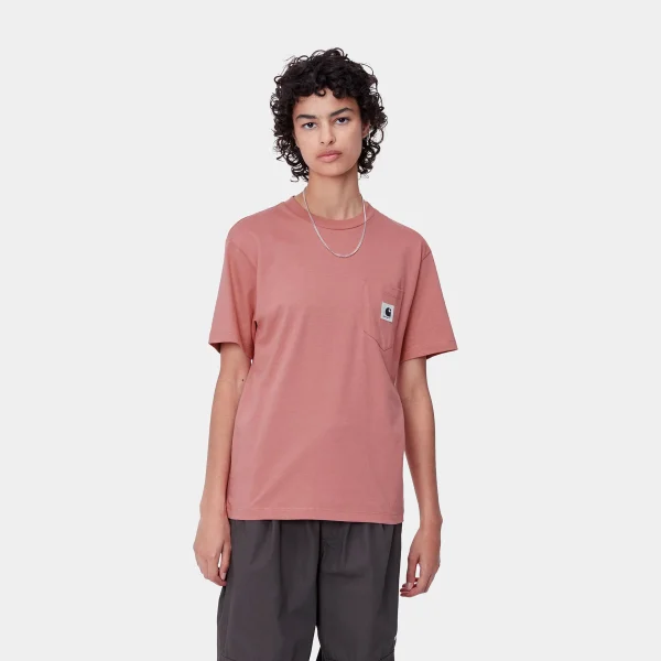 Carhartt WIP W' S/S Pocket T-Shirt Dusty Rose Outlet