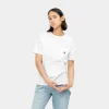 Carhartt WIP W' S/S Pocket T-Shirt White Cheap