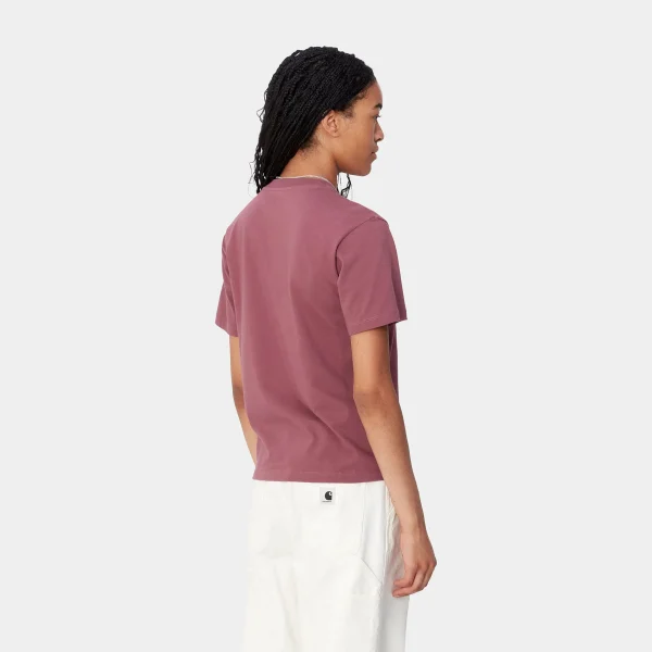 Carhartt WIP W' S/S Pocket T-Shirt Dusty Fuchsia Hot