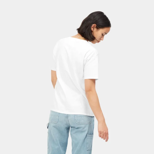 Carhartt WIP W' S/S Pocket T-Shirt White Cheap