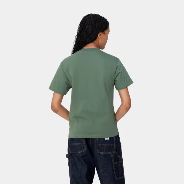 Carhartt WIP W' S/S Pocket T-Shirt Duck Green Cheap