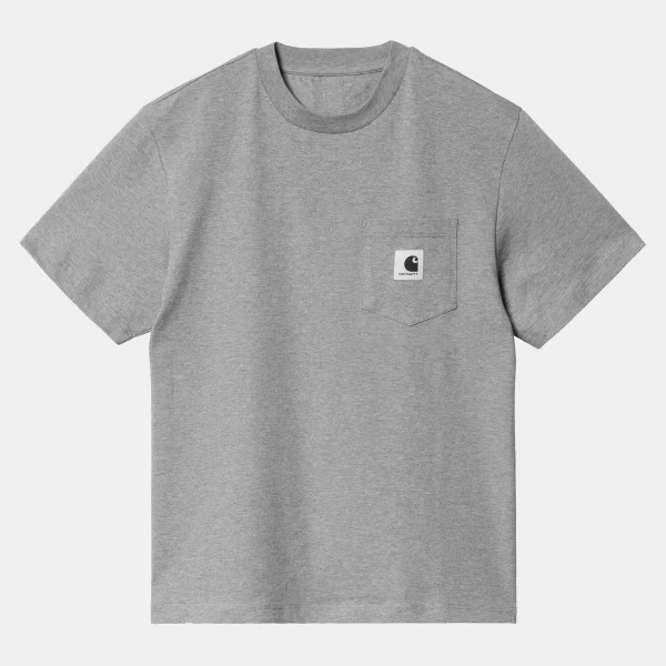 Carhartt WIP W' S/S Pocket T-Shirt Grey Heather Shop