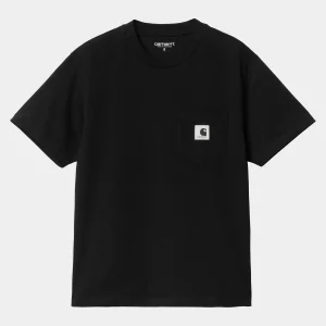 Carhartt WIP W' S/S Pocket T-Shirt Black Clearance