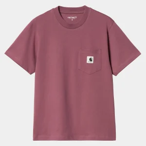 Carhartt WIP W' S/S Pocket T-Shirt Dusty Fuchsia Hot