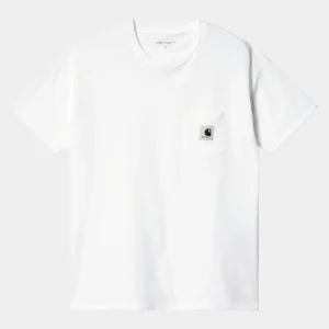 Carhartt WIP W' S/S Pocket T-Shirt White Cheap