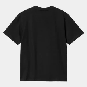 Carhartt WIP W' S/S Script Embroidery T-Shirt Black / White Sale