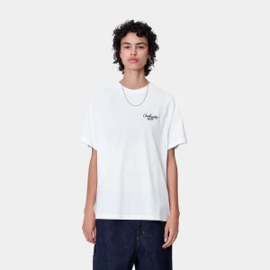 Carhartt WIP W' S/S Signature T-Shirt White / Black Clearance