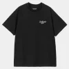 Carhartt WIP W' S/S Signature T-Shirt Black / White Clearance