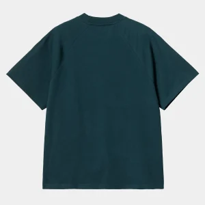 Carhartt WIP W' S/S Signature T-Shirt Duck Blue / White Best Sale