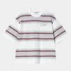 Carhartt WIP W' S/S Snyder T-Shirt Snyder Stripe, White Hot