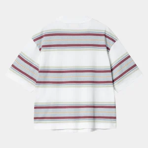 Carhartt WIP W' S/S Snyder T-Shirt Snyder Stripe, White Hot