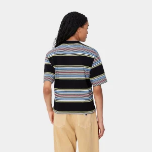 Carhartt WIP W' S/S Snyder T-Shirt Snyder Stripe, Black Best