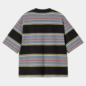 Carhartt WIP W' S/S Snyder T-Shirt Snyder Stripe, Black Best