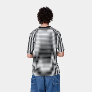 Carhartt WIP W' S/S Verner T-Shirt Verner stripe, Black / Wax Hot