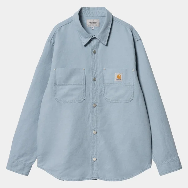 Carhartt WIP Walter Shirt Jac Misty Sky Discount