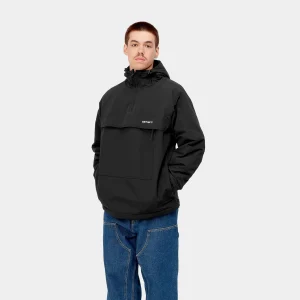 Carhartt WIP Windbreaker Pullover (Winter) Black / White Cheap