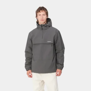 Carhartt WIP Windbreaker Pullover (Winter) Graphite / White Clearance