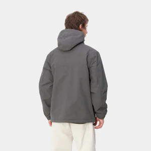 Carhartt WIP Windbreaker Pullover (Winter) Graphite / White Clearance